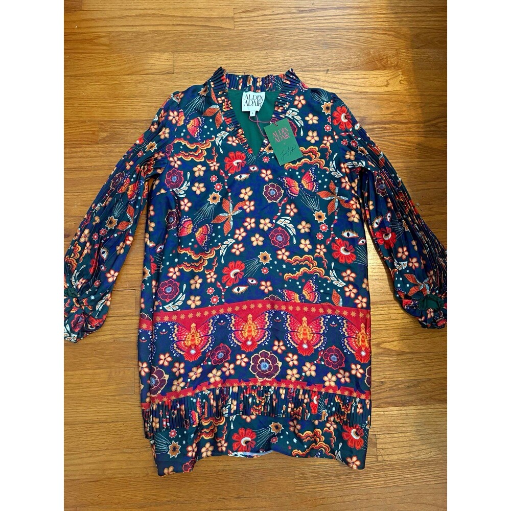 NWT Alden Adair x Jared Hughes Liza Tapestry Dress S Floral $298